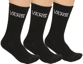 socks Vans Classic Crew 3 Pack - Black