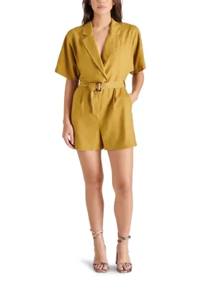 Steve Madden Honor Romper- Green Moss