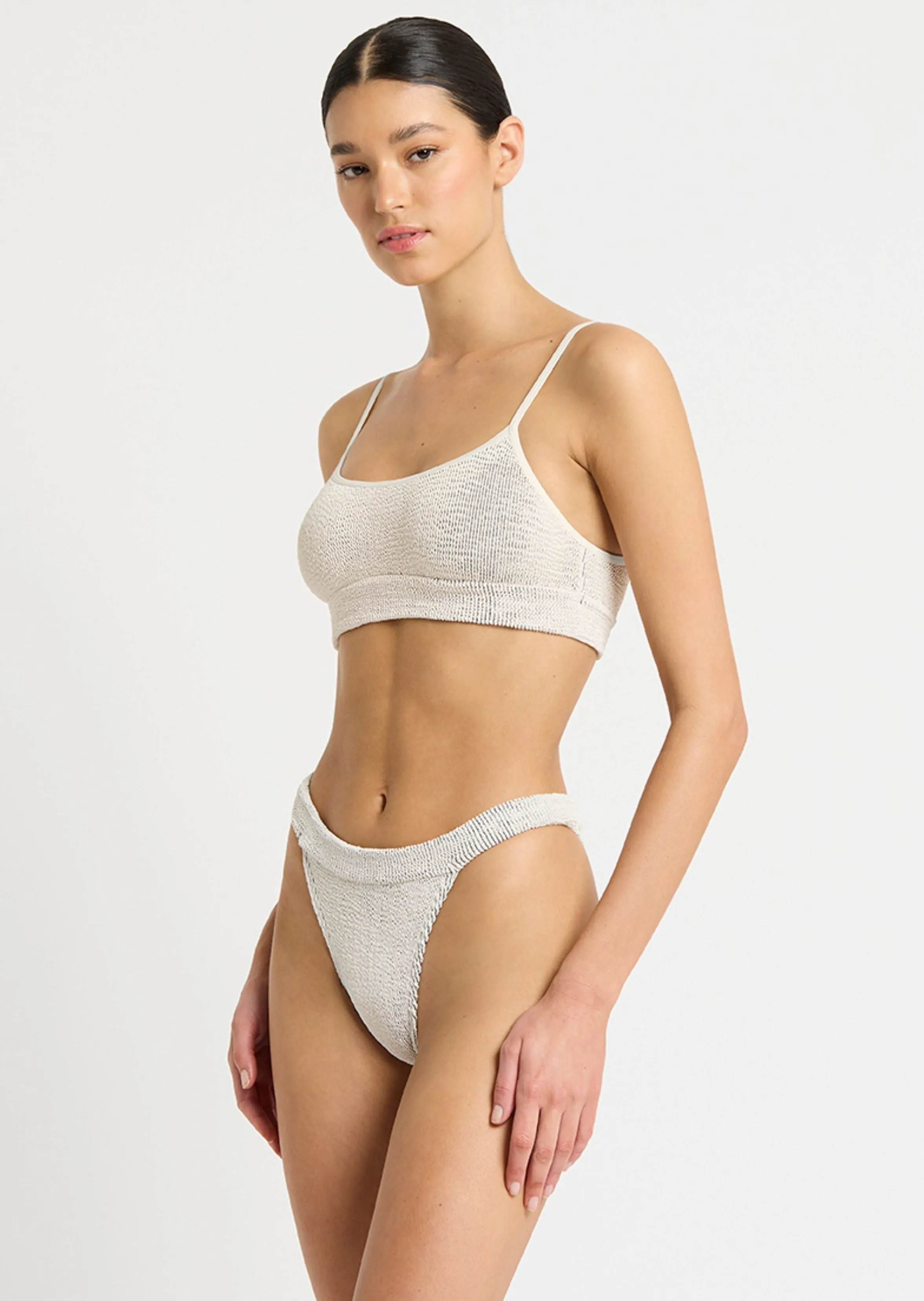 Strap Saint Bikini Top in Coconut Milk