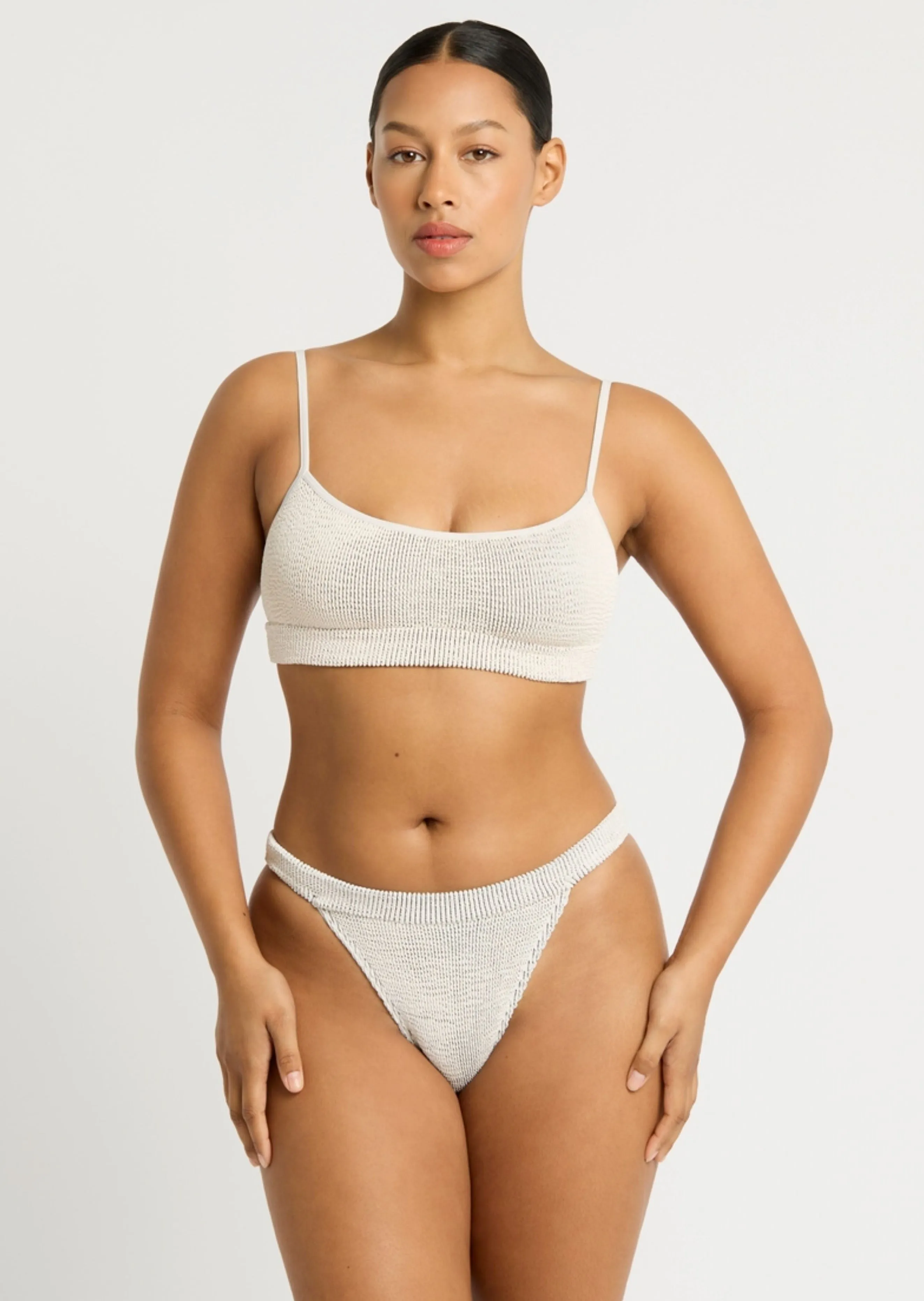 Strap Saint Bikini Top in Coconut Milk