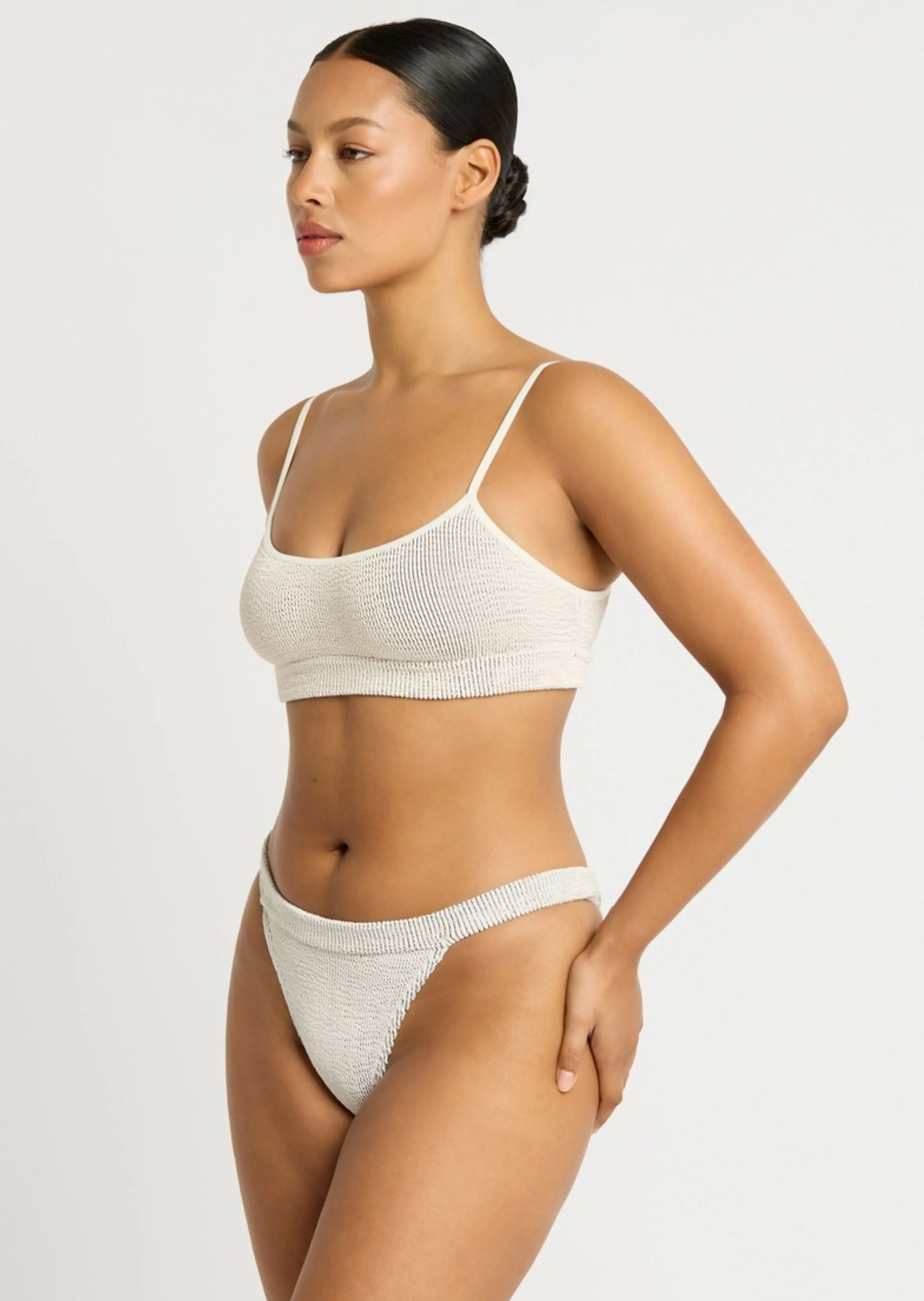 Strap Saint Bikini Top in Coconut Milk