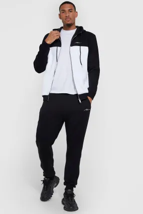 Tall Colour Block Zip Through Tracksuit | boohooMAN UK