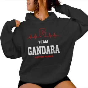 Team Gandara Lifetime Member Gandara Last Name Women Hoodie