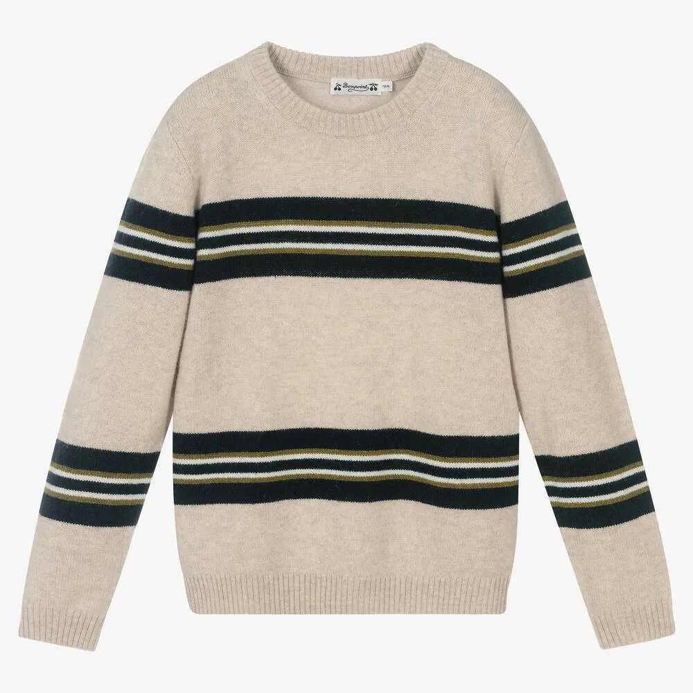 Teen Ivory Stripe Jumper