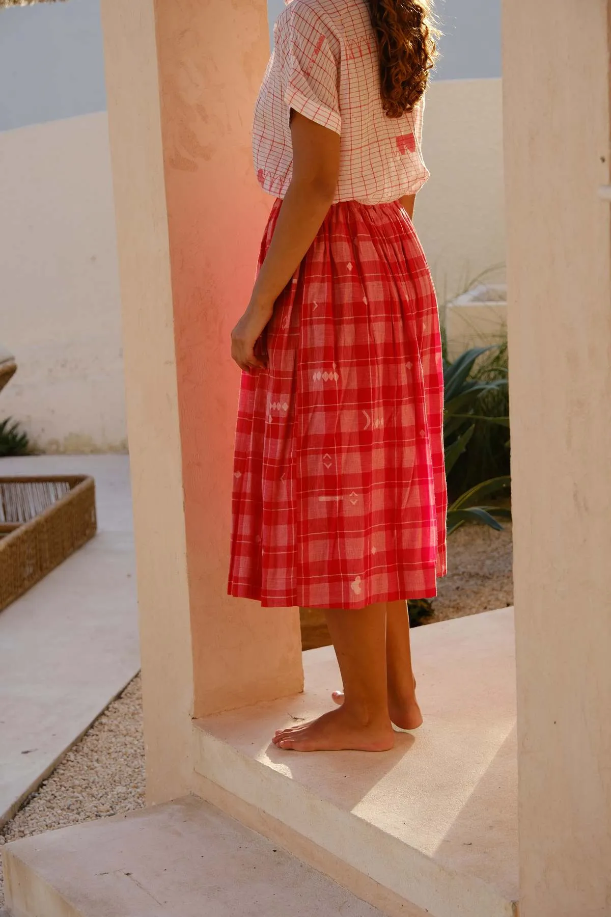 The Audrey Skirt - Red