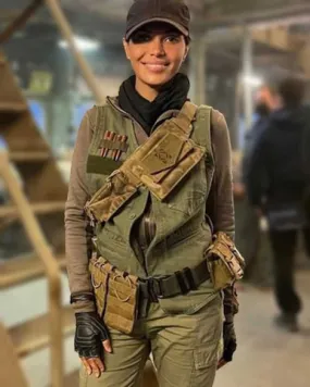 The Expendables 4 Sheila Shah Green Vest