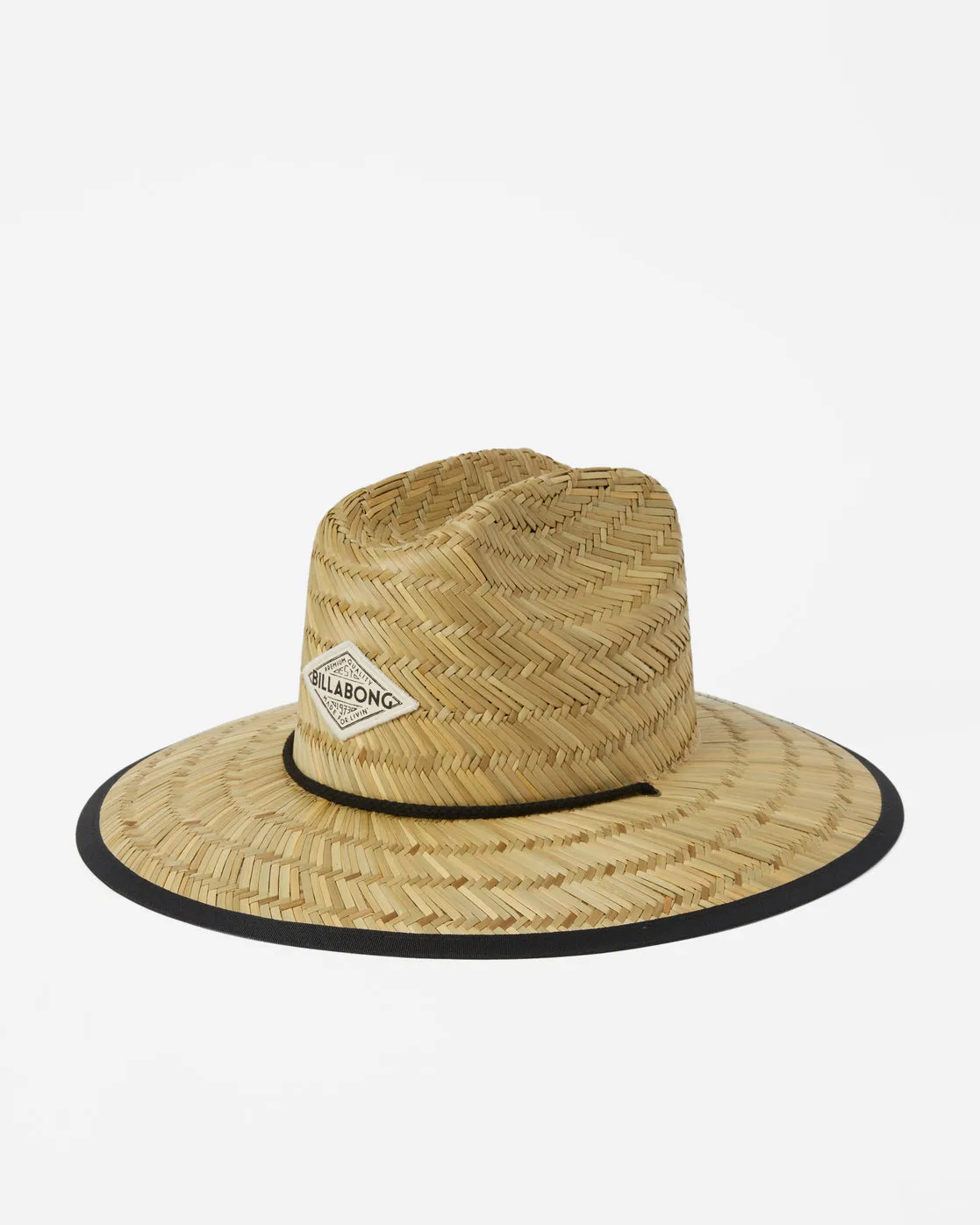 Tipton Straw Lifeguard Hat - Black Pebble