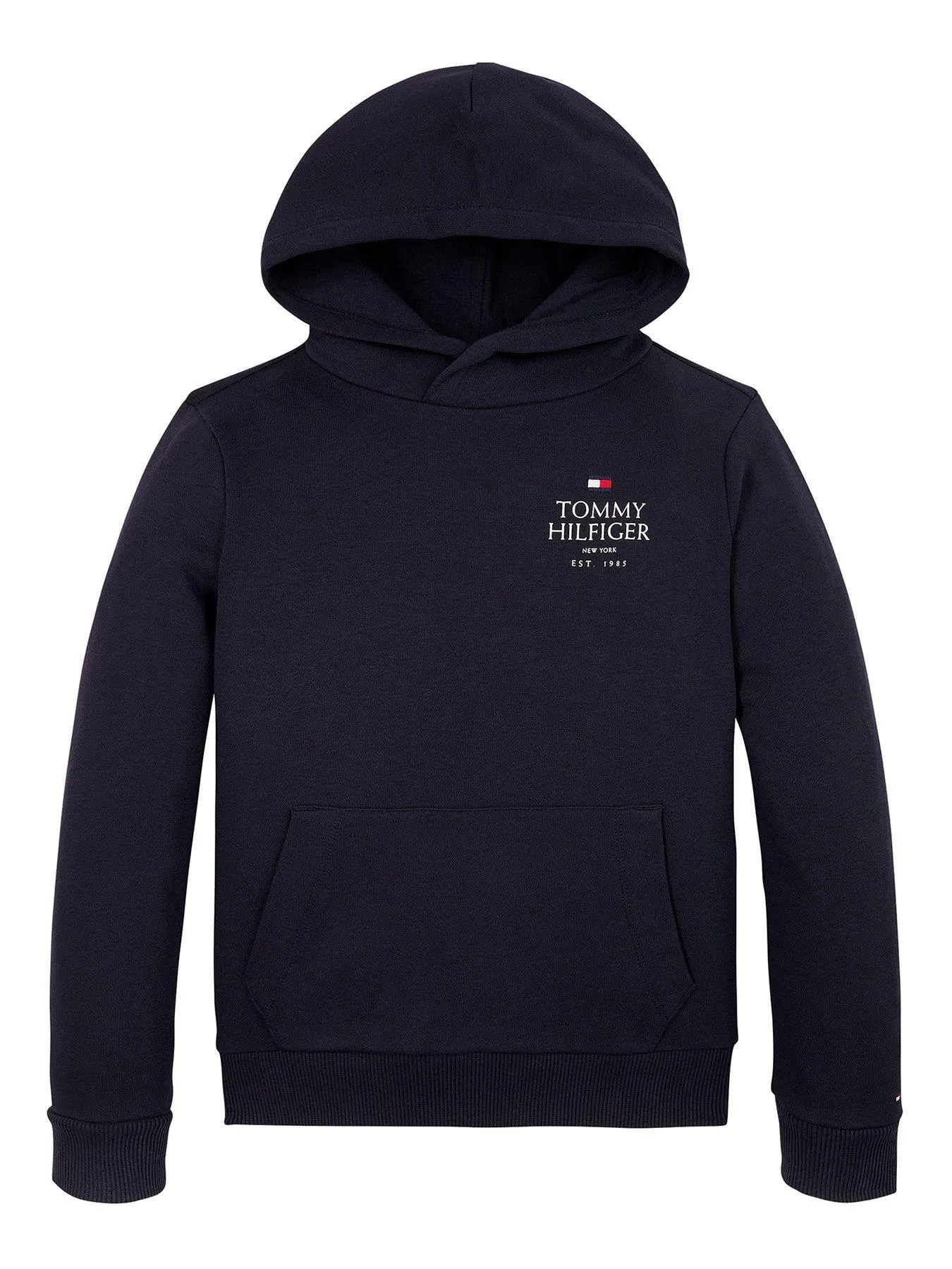 Tommy Hilfiger Boys Th Logo Puff Print Reg Hoodie - Navy