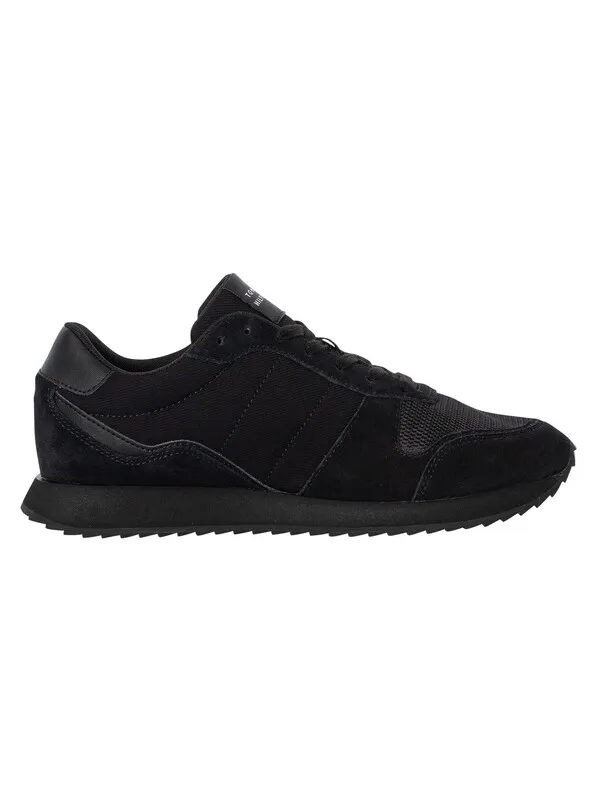 Tommy Hilfiger Runner Evo Mix Essential Trainers - Black