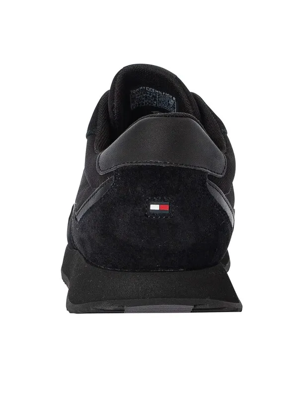 Tommy Hilfiger Runner Evo Mix Essential Trainers - Black