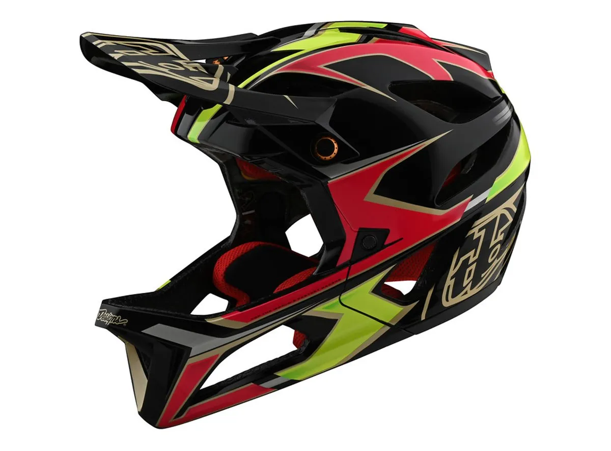 Troy Lee Designs Stage Full Face Helmet - Ropo - Pink-Yellow - 2020