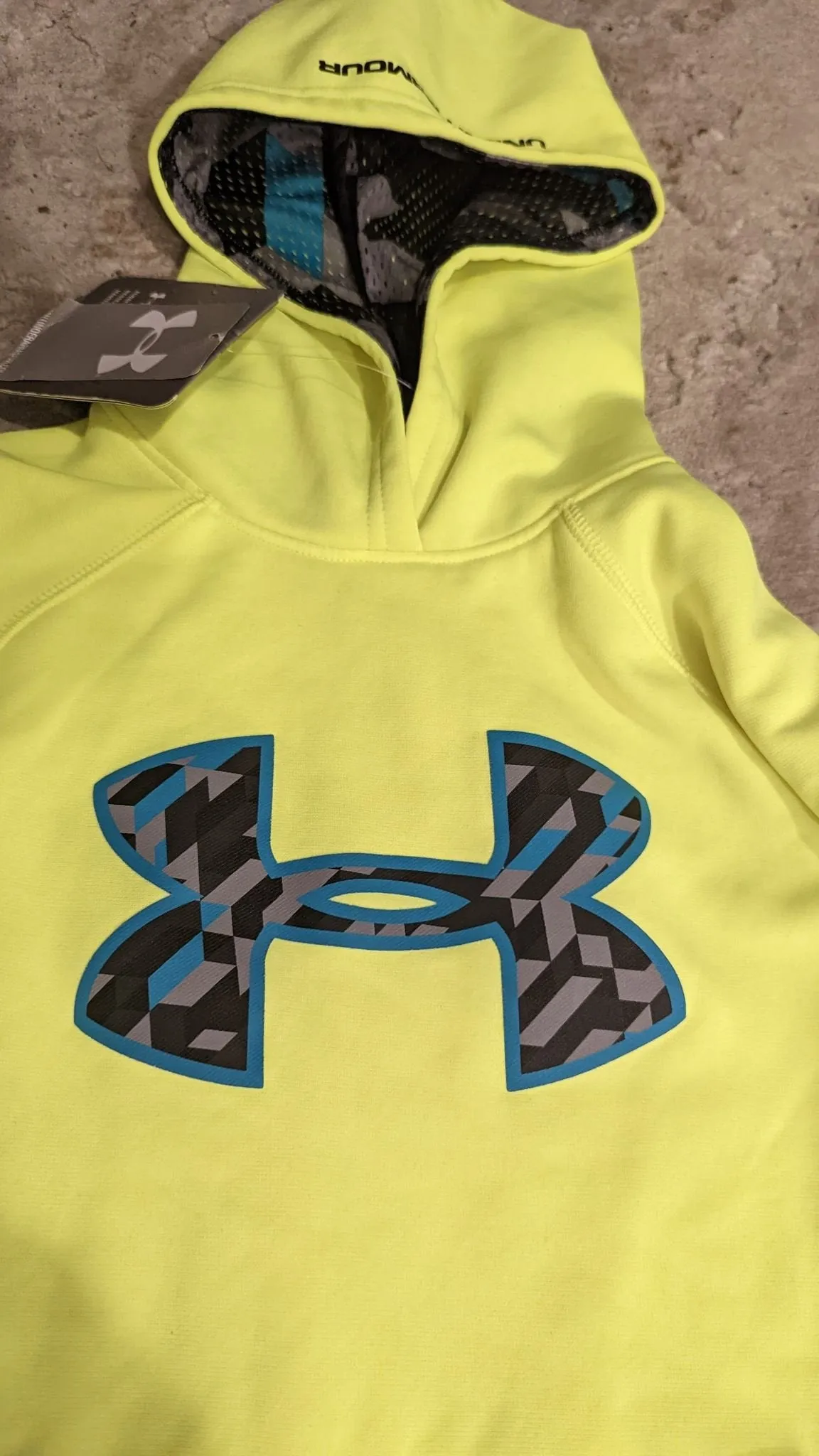 Under Armour Boys' Fleece Storm Big Logo Hoodie