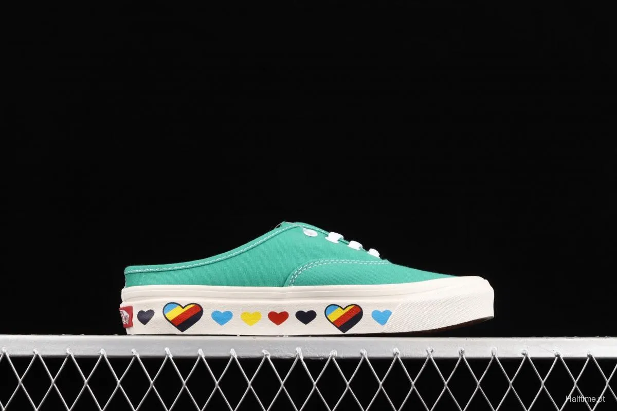 Vans Authentic Anaheim Valentine's Day Limited Green Love Leisure half-drag VN0A54F72BJ