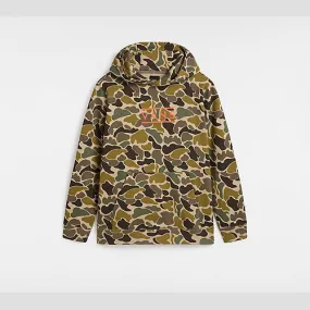 Vans KIDS HALF BOX CAMO PULLOVER (8-14 YEARS) (BUNGEE CORD/TUR) BOYS BROWN