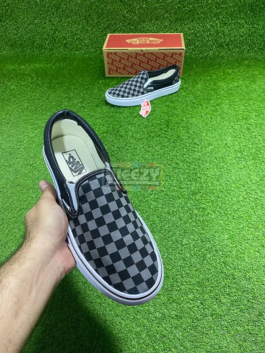 Vans Slip on (Checkered) (Grey) (Premium Quality)