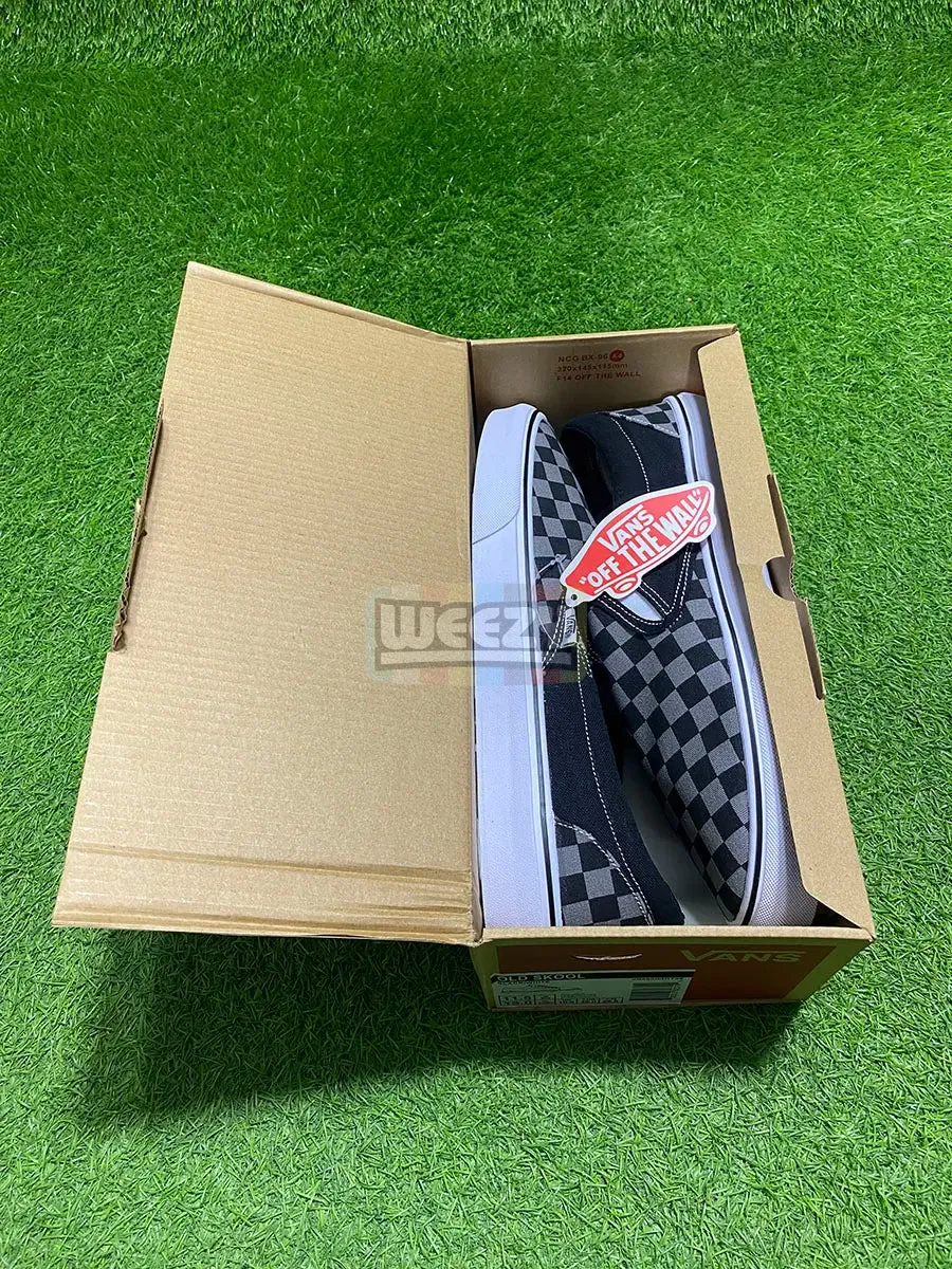 Vans Slip on (Checkered) (Grey) (Premium Quality)