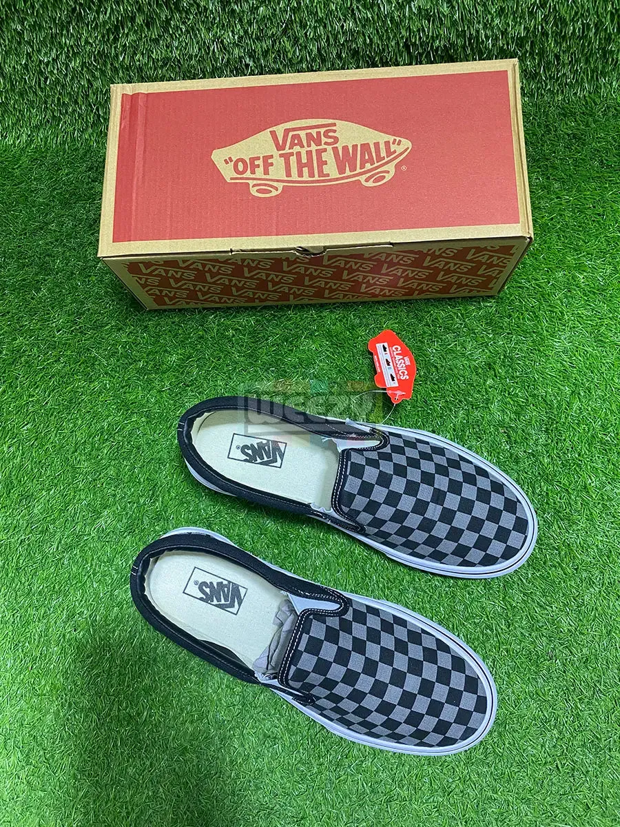 Vans Slip on (Checkered) (Grey) (Premium Quality)