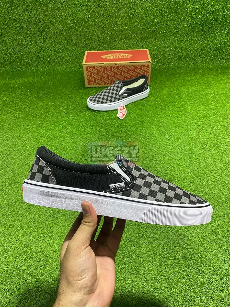 Vans Slip on (Checkered) (Grey) (Premium Quality)