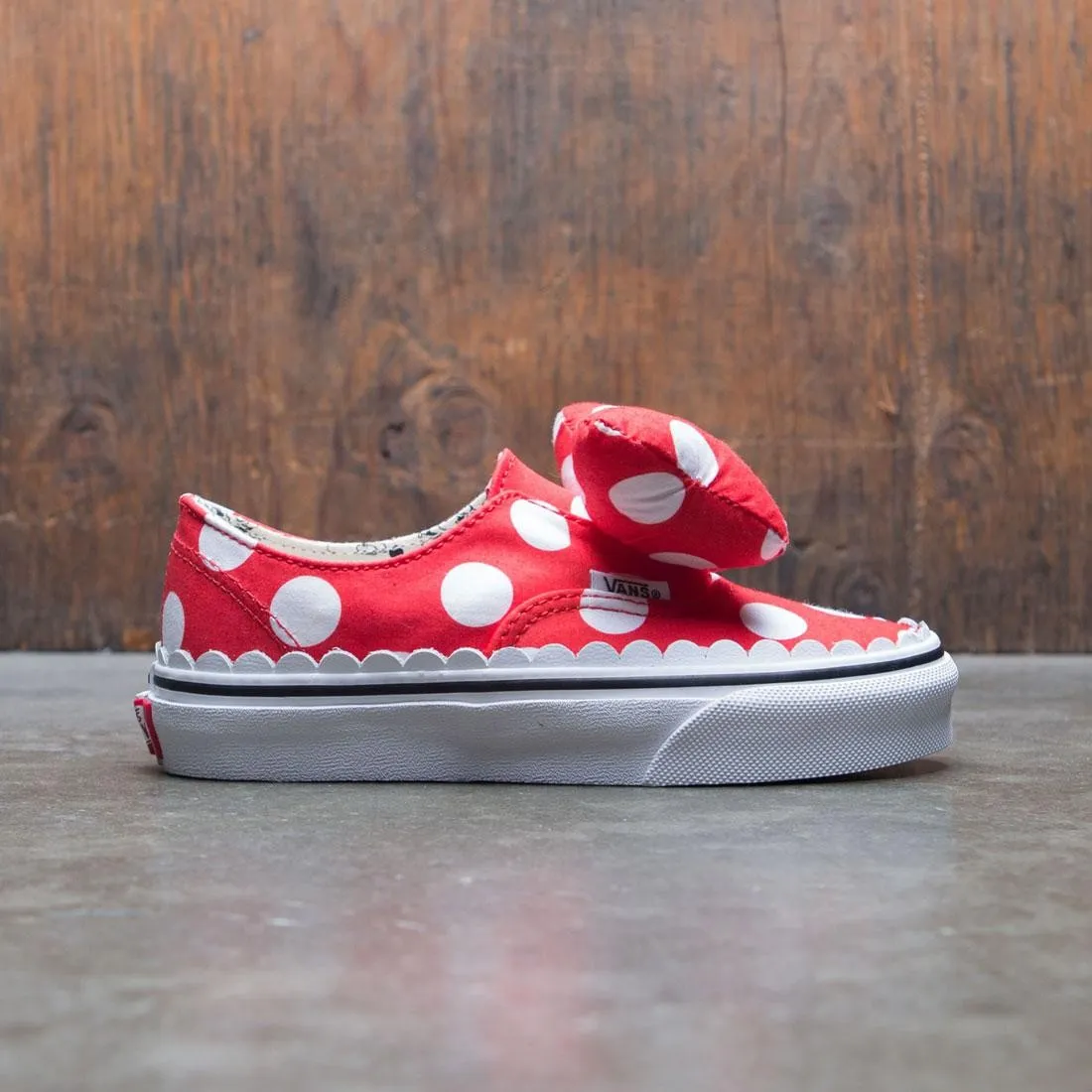 Vans x Disney Big Kids Classic Authentic Gore - Minnie (red / white bow)