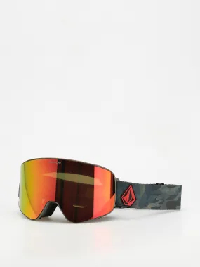 Volcom Odyssey Goggles (cloudwash camo/red chrome+bl yellow)