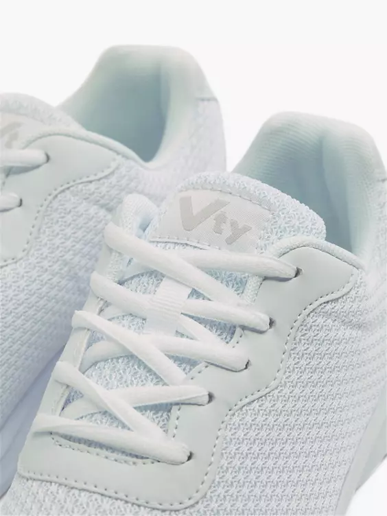 Vty  VTY Mens White Lace-up Trainers