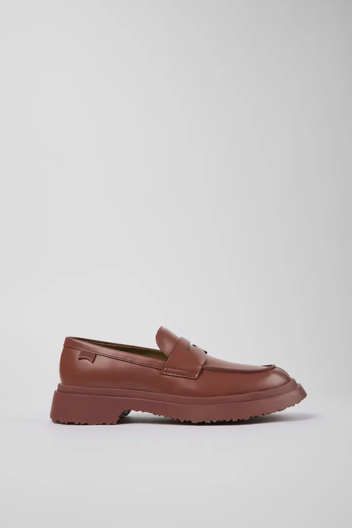 Walden Red Leather Loafer for Women