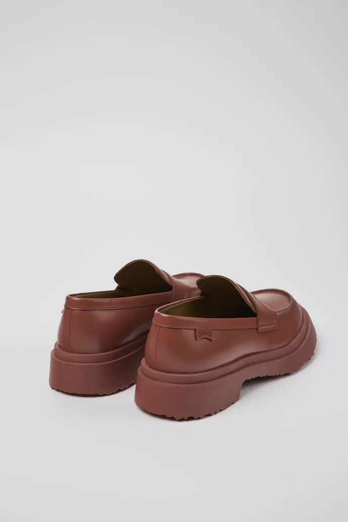 Walden Red Leather Loafer for Women