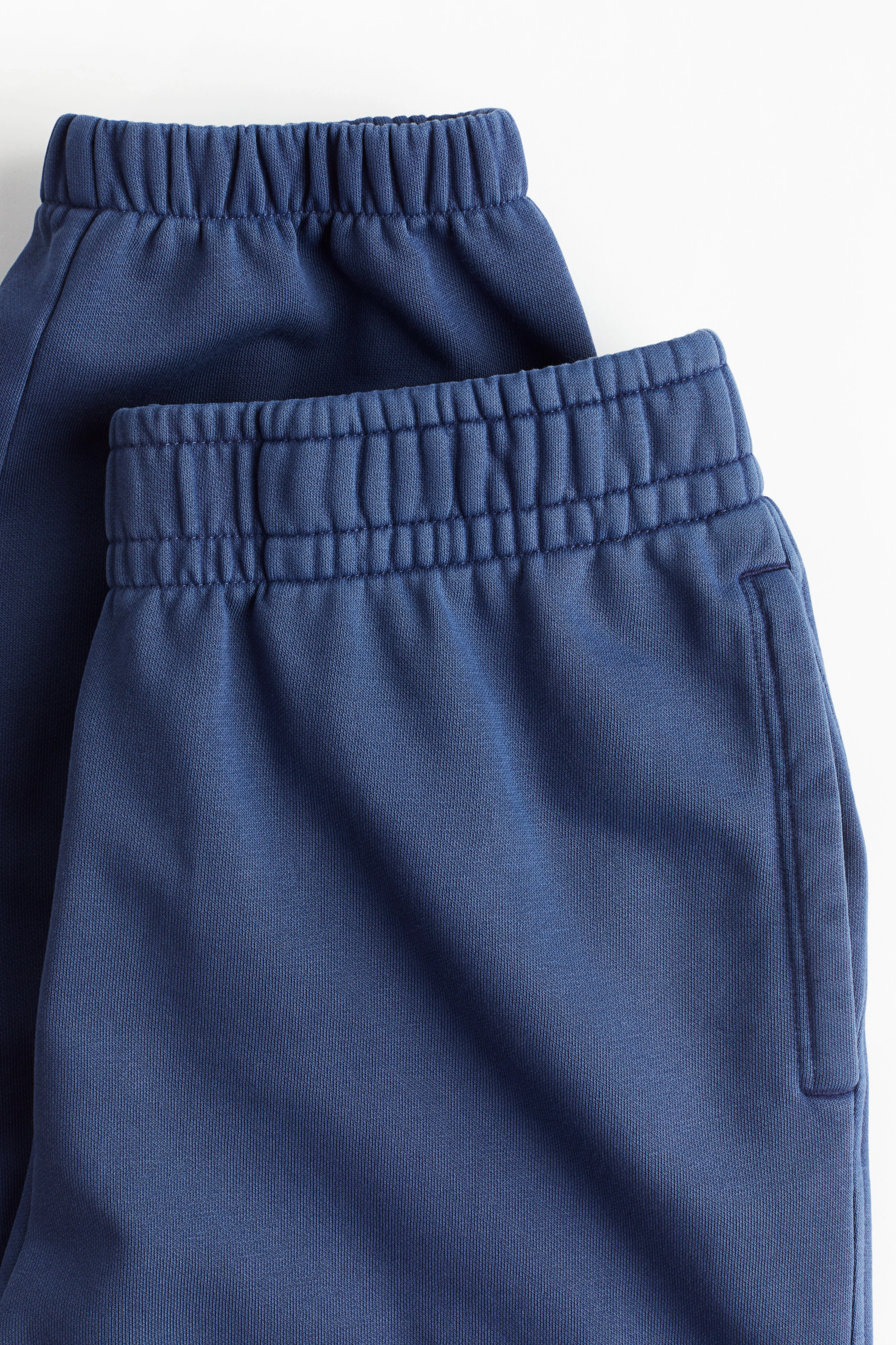 Washed-look joggers - Regular waist - Long - Blue - Ladies | H&M GB