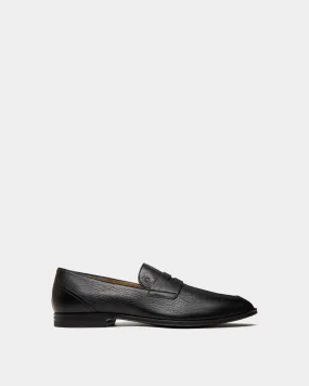 Westminster Loafer In Black Deer Leather