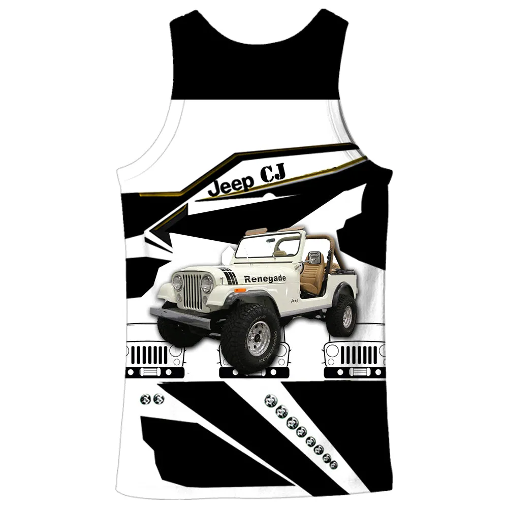 White Jeep CJ - Tank top