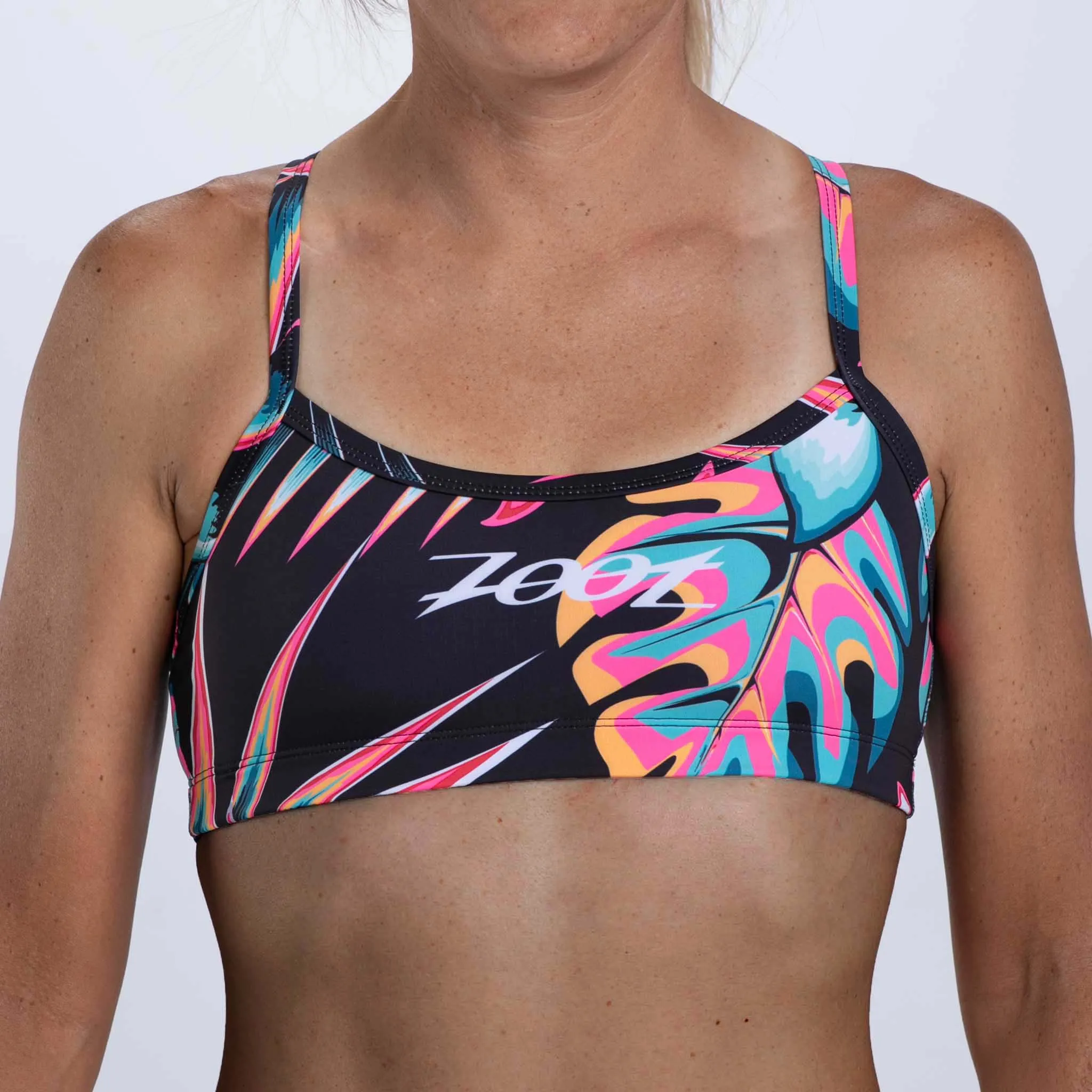 Women's Ltd Swim Bikini Top - Koa Tropical