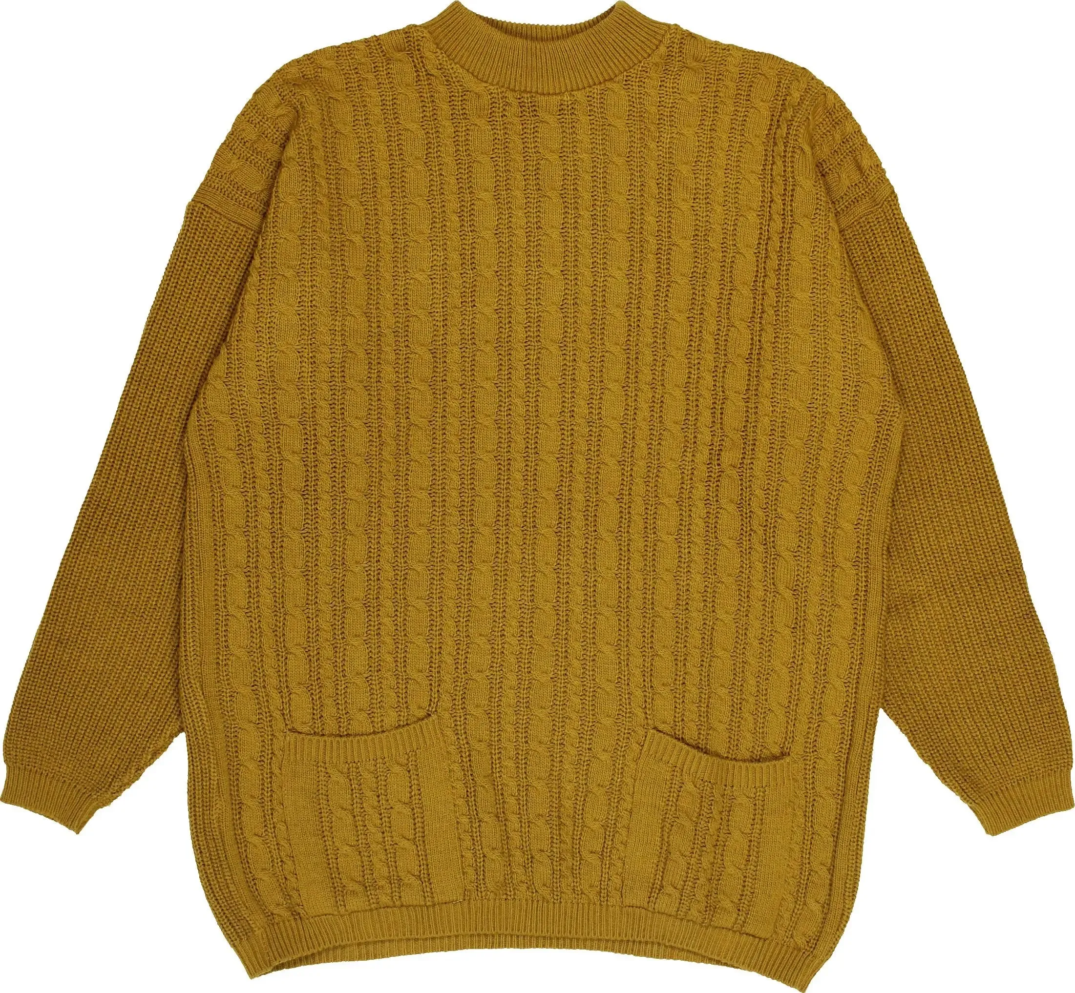 Yellow Cable Jumper | ThriftTale