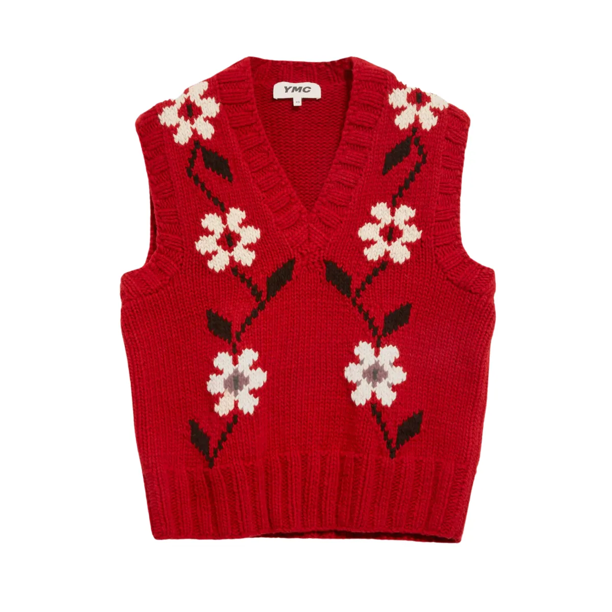 You Must Create   Heidi Flower Vest Red (women)