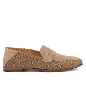 ZOE 56043 Linen loafer color sand